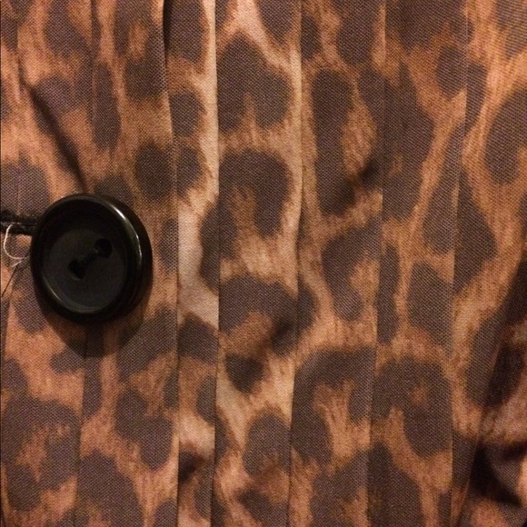 Free People Cheetah Print Trench Coat - Picture 5 of 10